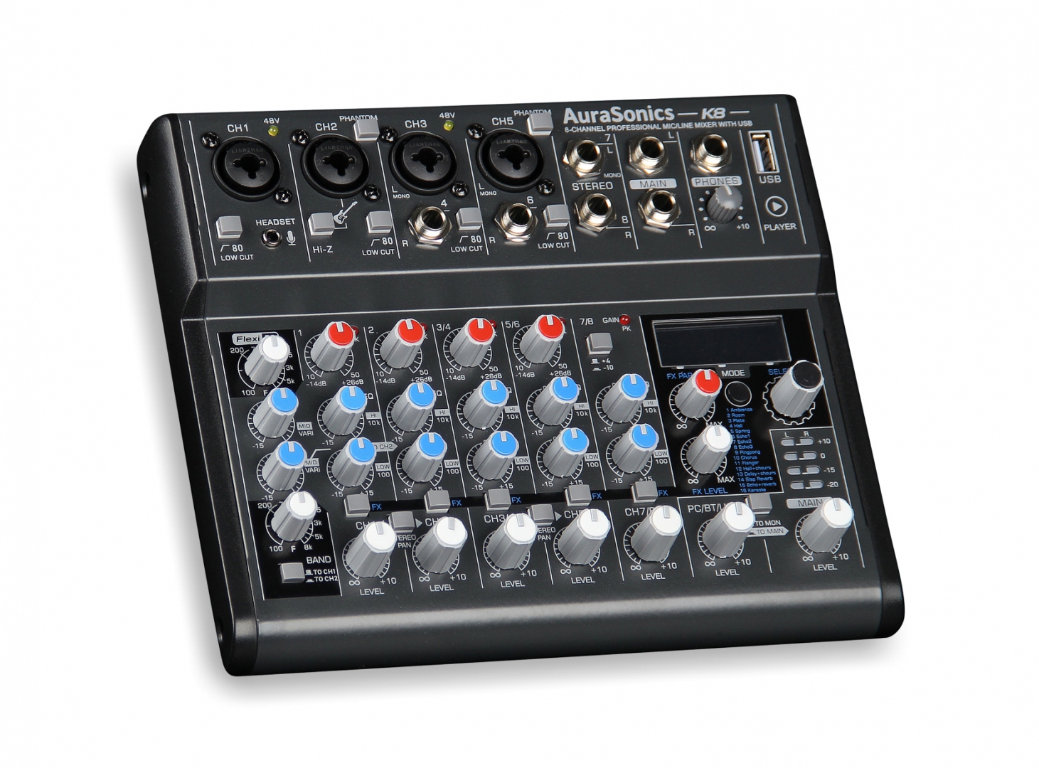 AuraSonics K8 компактный микшерный пульт в Шлиссельбурге