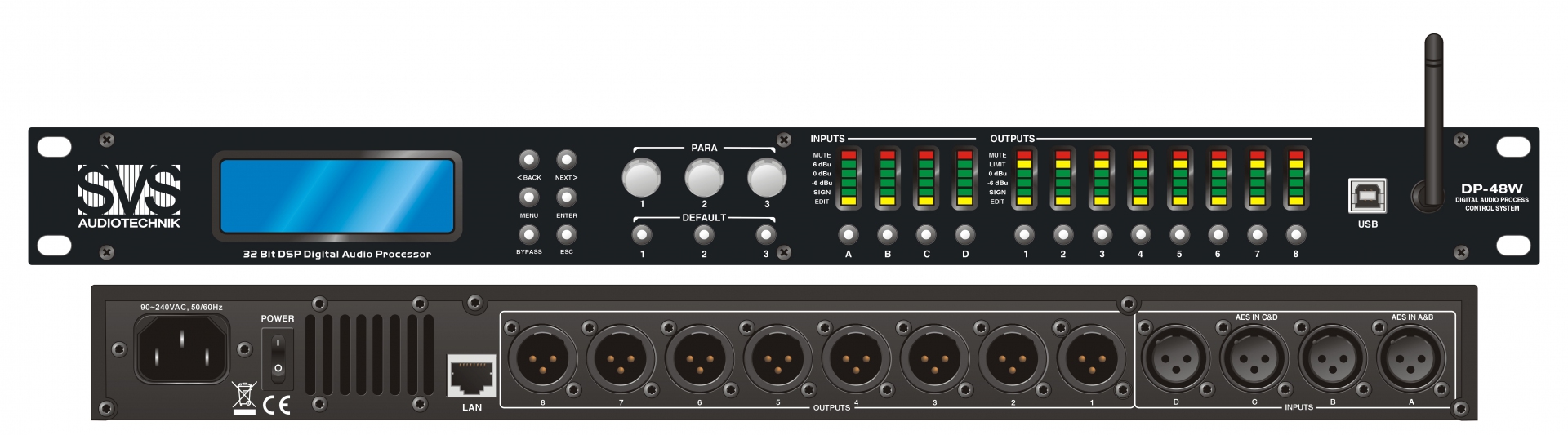 SVS Audiotechnik DP-48W Цифровой процессор: 4 входа 8 выходов в Шлиссельбурге