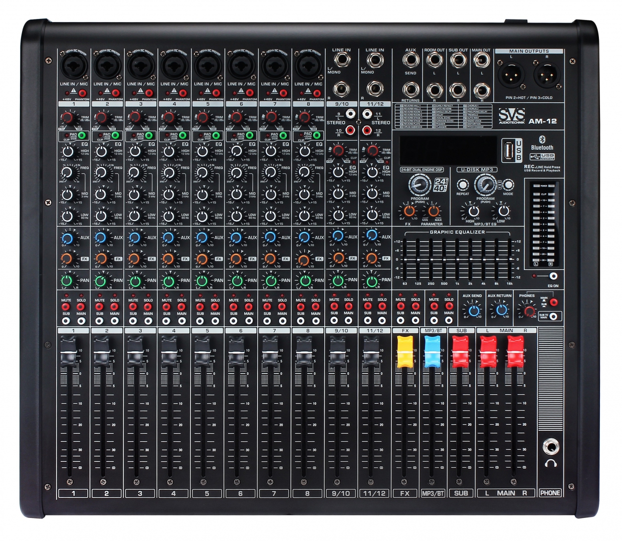SVS Audiotechnik mixers AM-12 Микшерный пульт аналоговый, 12-канальный в Шлиссельбурге